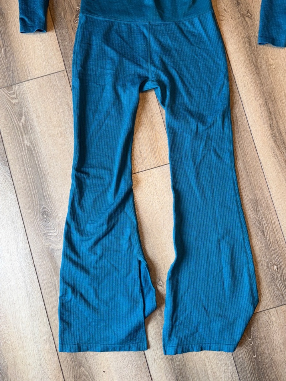 Target Teal Ribbed Two-Piece Set - Picture 2 of 6